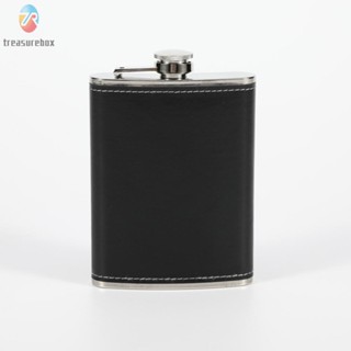 【TRSBX】Hip Flask Hip Flask Leather Cover Stainless Steel Travel Drinkware Bar Tools