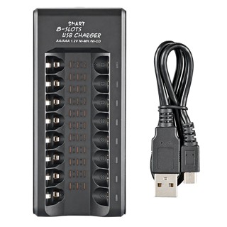 ที่ชาร์จ USB อัจฉริยะ 8 ช่อง 1.2V แบตเตอรี่ AA/AAA อเนกประสงค์