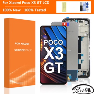 จอแสดงผล 6.6 นิ้ว สําหรับ Xiaomi POCO X3 GT 21061110Ag หน้าจอสัมผัสดิจิทัล LCD พร้อมกรอบ สําหรับ POCO X3GT