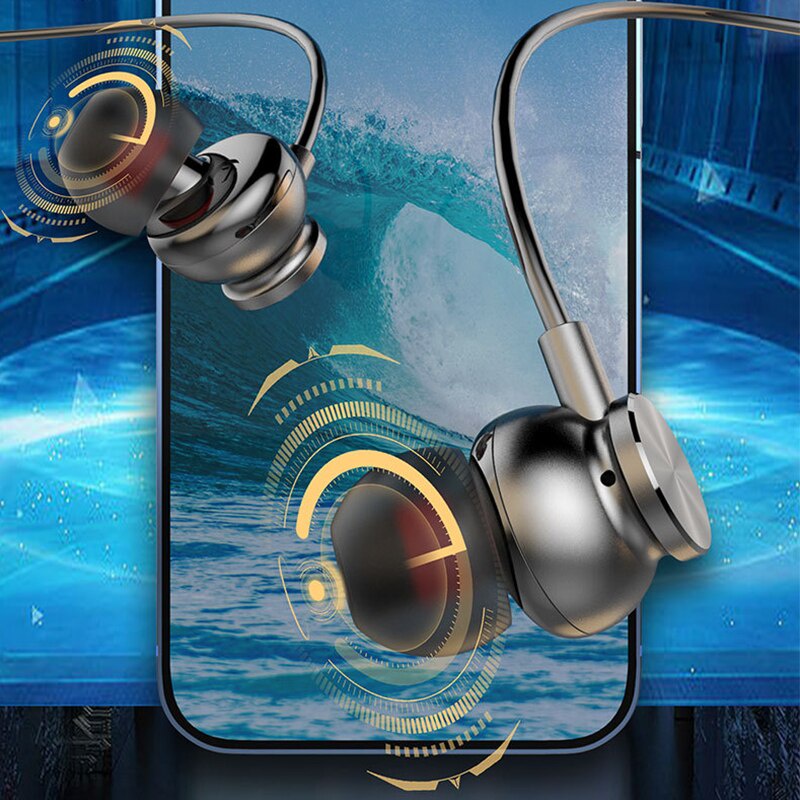 Jyc Original 100 ชั่วโมงความอดทนหูฟังบลูทูธ TFCard หูฟังไร้สายเบสพร้อมไมโครโฟนสเตอริโอหูฟังแบบคล้องคอชุดหูฟังกีฬา