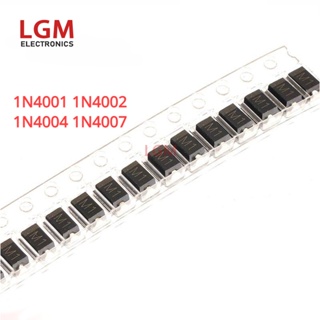 ไดโอด M1 M2 M4 M7 SMD SMA 1N4001 1N4002 1N4004 1N4007 200 ชิ้น 100 ชิ้น