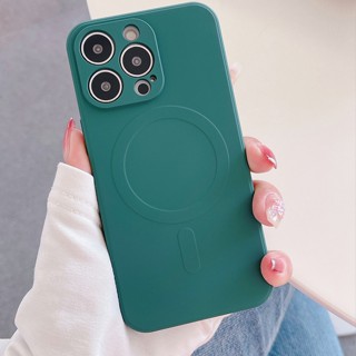 เคสโทรศัพท์ ซิลิโคนเหลว ของแท้ แม่เหล็ก สําหรับ iPhone 11 Pro Max X XS XR 6 6S 7 8 Plus