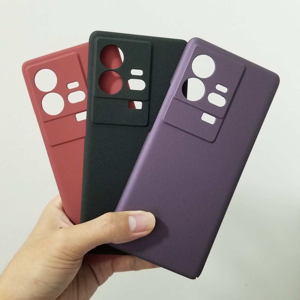 Ultra Thin กันกระแทก Sandstone Matte เคสโทรศัพท์สําหรับ vivo iQOO 9 8 iQOO9 iQOO8 Pro 5G Hard PC คลุ