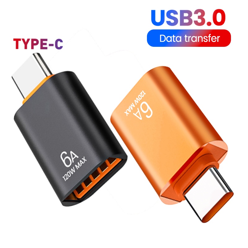 อะแดปเตอร์แปลงข้อมูล 6A USB เป็น Type C OTG Type C ตัวเมีย เป็น USB ตัวผู้ ชาร์จเร็ว สําหรับแล็ปท็อป Samsung PC