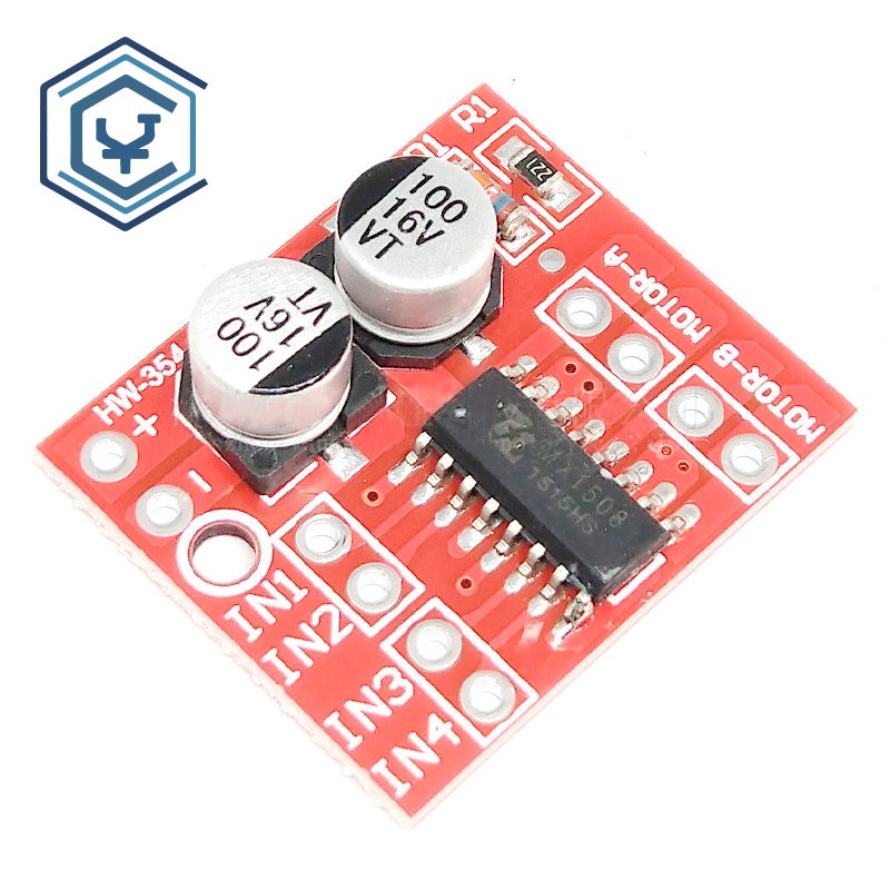 1.5A 2 Way DC มอเตอร์โมดูล 2 ช่อง PWM ความเร็ว Dual H-Bridge Mini Stepper Driver Board ดีกว่า L298N