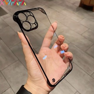 เคสโทรศัพท์มือถือแบบแข็ง ใส HD ไร้ขอบ บางมาก สําหรับ iPhone XS Max XR X 8 7 Plus