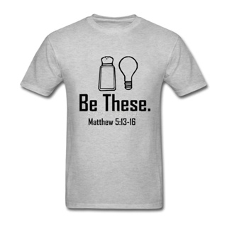 ขายดี เสื้อยืดลําลอง แขนสั้น พิมพ์ลาย Pop Be This Salt and Light Christian Matthew 513-16 สําหรับผู้ชาย 521413