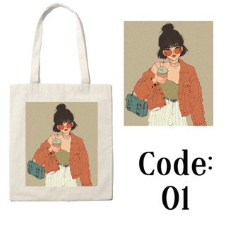 (คุณภาพสูง) Katsa CANVAS FASHION TREND TOTE BAG CQ58