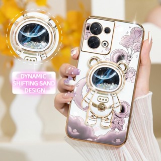 เคส Reno 8 5G Reno 8 Pro+ 8Pro Reno 7Pro เคสโทรศัพท์มือถือ TPU ลายนักบินอวกาศ พร้อมขาตั้ง สําหรับ YHY