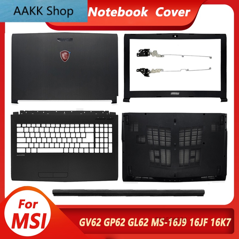 MSI ใหม่ GP62 สําหรับ 6QG GV62 GL62 6QF MS-16J9 GP62MVR GL62M แล็ปท็อปปกหลัง LCD/ด้านหน้า/บานพับ/Pal