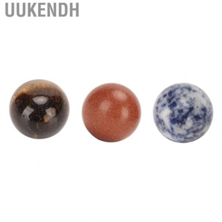 Uukendh Chakra Stones Round Bead  Smooth Portable Energy Stones Round Bead Relax Calm Dowm Anxiety Relief  for Meditation