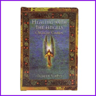 การ์ดเกมกระดาน Oracle Healing With The Angels Oracle 44 ใบ ของเล่นสําหรับเด็ก