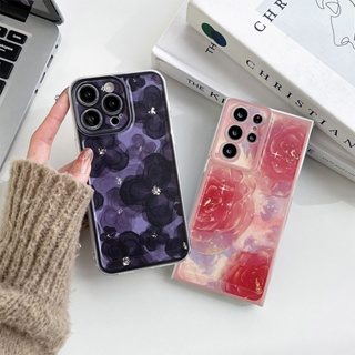 เคสโทรศัพท์มือถือแบบนิ่ม กันกระแทก ลายดอกไม้ สําหรับ Samsung A14 A34 A54 A23 A53 A04 A04s A12 A31 A33 A52s A73 A20s A20 A30 A50 A50s A30s A51 A71 M12 A22 A32 A52 A72 A13 5G