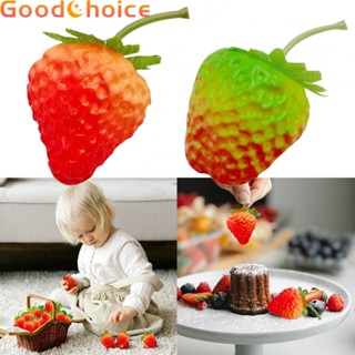 【Good】Fake Strawberry 5.5cm Cream Strawberry Fruit Shop Model High Simulation Fruit【Ready Stock】