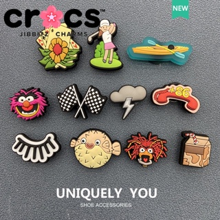 Crocs jibbitz หัวเข็มขัดรองเท้า ลายการ์ตูนดอกไม้ DIY อุปกรณ์เสริม 2023