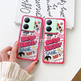 ใหม่ พร้อมส่ง เคสโทรศัพท์มือถือ ซิลิโคนนิ่ม ใส ลาย Powerpuff Girls น่ารัก คุณภาพสูง สําหรับ VIVO Y27 4G 5G Y36 4G 5G Y02t Y275G 2023