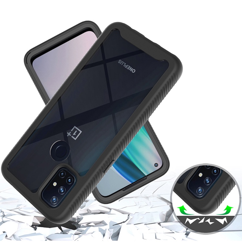 สําหรับ OnePlus Nord N10 N20 N200 5G Full-Body กันชนกันกระแทกทนทานHybrid Hard Clear Case Cover