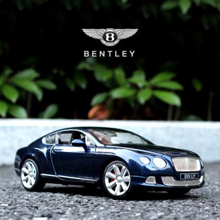 โมเดลรถยนต์จําลอง 1:24 Bentley European GT Super-Running แบบโลหะ ของเล่นสําหรับเด็ก