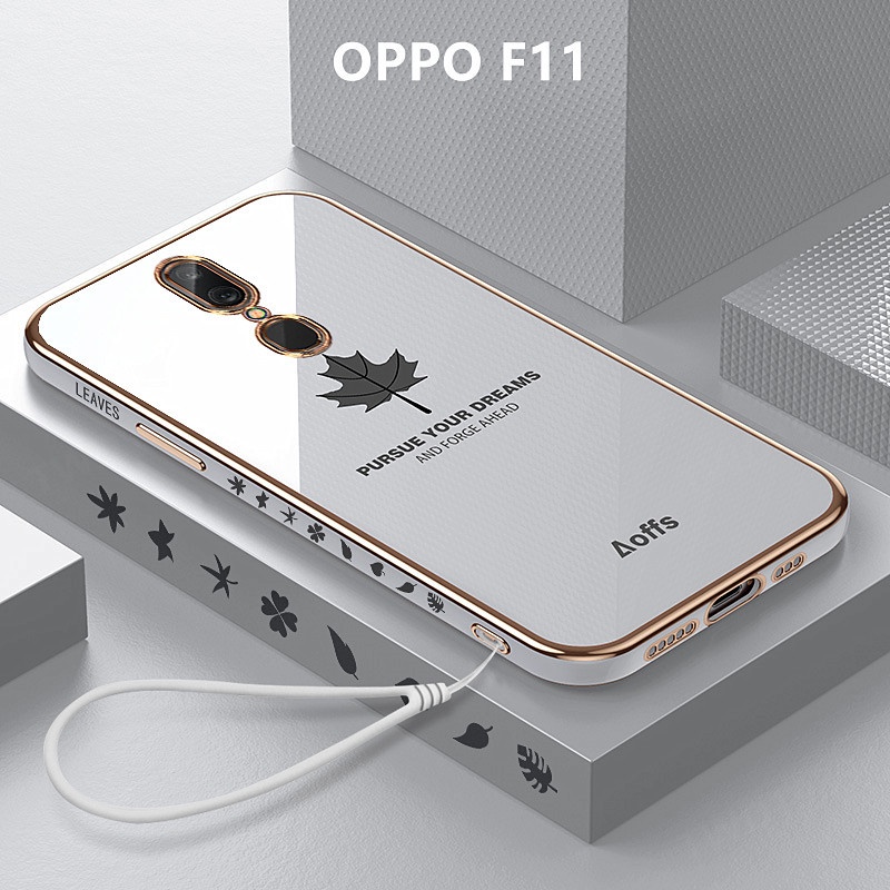 เคส OPPO F11 case ลายใบเมเปิ้ล TPU แบบนิ่ม เคสมือถือ เคสโทรศัพท์ OPPO F11