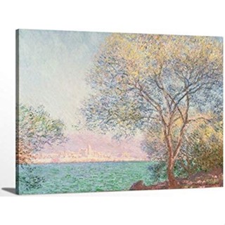 Antibes In The Morning By Claude Monet ภาพจิตรกรรม ความประทับใจ คุณภาพดี สําหรับตกแต่งบ้านภาพพิมพ์บนผ้าใบ สําหรับตกแต่งผนังบ้านแกลเลอรี่ห่อ?ผ้าใบ พิมพ์ลาย?สําหรับตกแต่งบ้าน สํานักงาน ห้อง