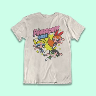 เสื้อยืด ผ้าฝ้าย พิมพ์ลาย The Powerpuff Girls ไซซ์ S-5Xl สําหรับทุกเพศ