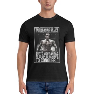 เสื้อยืด พิมพ์ลายนักมวย Arnold Schwarzenegger คุณภาพสูง เหมาะกับของขวัญ สําหรับผู้ชาย