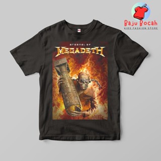 เสื้อยืด พิมพ์ลาย MEGADETH ARSENAL พรีเมี่ยม สําหรับเด็กผู้ชาย และผู้หญิง อายุ 1-9 ปี