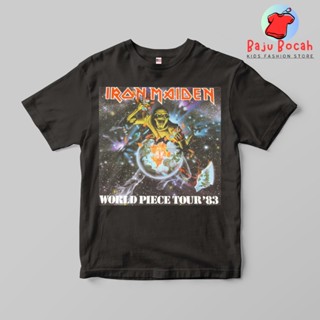 เสื้อยืด พิมพ์ลาย IRON MAIDEN พรีเมี่ยม สําหรับเด็กผู้ชาย และผู้หญิง อายุ 1-9 ปี