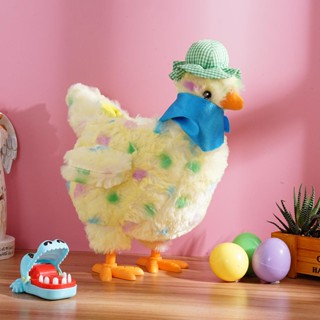 ของเล่นตุ๊กตาไก่น่ารัก รูปไข่ มีเสียงดนตรี สําหรับเด็ก