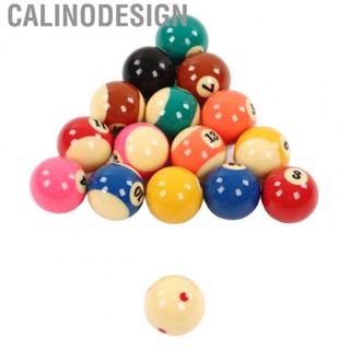 Calinodesign Billiard Ball Set  Scratch Proof Pool Balls Impact Resistant 16Pcs for Game