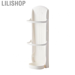 Lilishop Wall Mounted Umbrella Stand Rack Punching Free Holder with Removable Drip Tray for Household 4 Slot