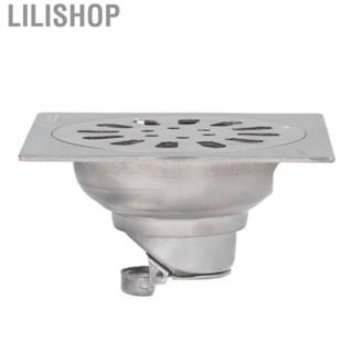 Lilishop Floor Drain Stainless Steel Shower Floor Drain with Filter Removable Cover for Bathroom