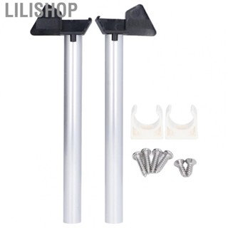 Lilishop 2Pcs Greenhouse Rain Gutter Drains Silver Drainage Downpipe Gutter Kit Gutter Water Butt  Kit 26cm Aluminum Water