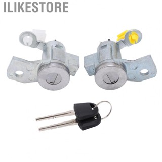 Ilikestore Car Front Door Lock Cylinder Set  Front Door Lock Cylinder Kit Strong Strength Easy Install Stable  for Vehicle