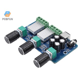 Pcbfun Xh-a355 บอร์ดขยายเสียงสเตอริโอดิจิทัล 2.1-ch 2*15w+30w