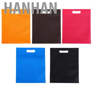 Hanhan 50Pcs Die Cut Non Woven Bags Eco Friendly Flat Mouth Tote Bags Non Woven Fabric Garment Bags