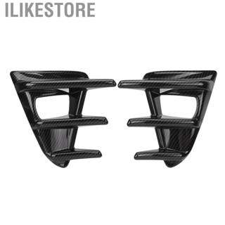 Ilikestore Front Fog Light Trim Cover Carbon Fiber Pattern Front Fog Lamp Frame for Car Exterior Decoration