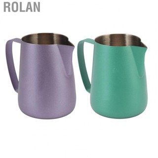 Rolan  Frothing Pitcher  Comfortable Grip Coffee Frothing Cup 420ml Eagle Tip Beautiful Appearance  for Cafe