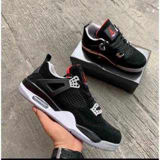 รองเท้าผ้าใบลําลอง รุ่น Jordan 4 High Cut เหมาะกับการวิ่ง เล่นกีฬาบาสเก็ตบอล สําหรับผู้ชาย PWMY