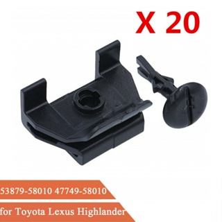 ⚡READYSTOCK⚡Bumper Cover Nylon Replacement 20pcs/Set 47749-58010 53879-58010 Car Accessories