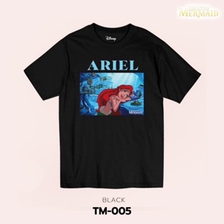 [S-5XL]Power 7 Shop เสื้อยืดการ์ตูน The Little Mermaid ลิขสิทธ์แท้ DISNEY (TM-005)