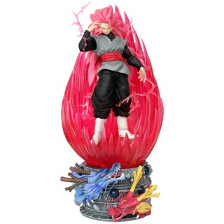 โมเดลฟิกเกอร์ Dragon Ball GK GK Giant Wave Pink Super Three Goku Dark ของเล่นสําหรับเด็ก