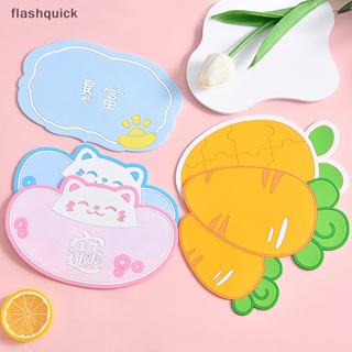 Flashquick แดชบอร์ดรถยนต์ ลายการ์ตูน กันลื่น ล้างทําความสะอาดได้ สําหรับตกแต่งภูมิทัศน์ขนาดเล็ก