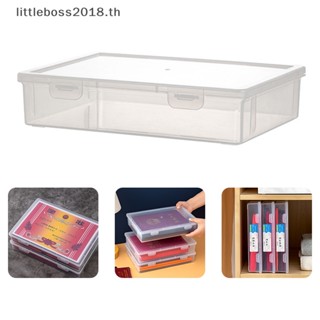 [littleboss] กล่องเก็บเอกสาร ขนาด A4 สีโปร่งใส สําหรับสํานักงาน