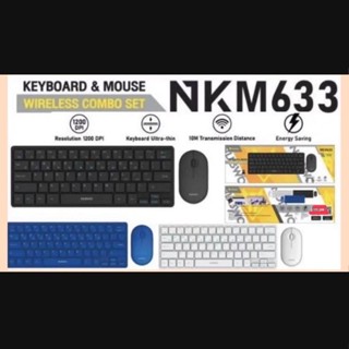 nkm633 keyboard mouse wireless combo set ชุดเมาศ์คีบอร์ดไร้สายnubwo