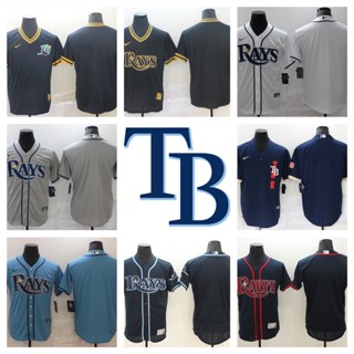 MLB Tampa Bay Rays เสื้อยืดเบสบอลบุรุษ