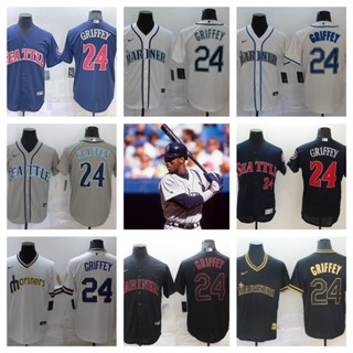 MLB Seattle Mariners Ken Griffey Jr. เสื้อยืดเบสบอลบุรุษ