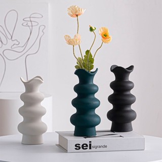 ใหม่ EUROPEAN MODERN VASES LIVING ของตกแต่งบ้าน ออฟฟิศ ตั้งโต๊ะ สําหรับตกแต่งบ้าน