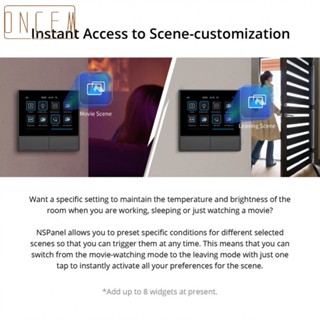 【ONCEMOREAGAIN】NSPanel Smart Scene Wall Switch,WiFi Smart Switch,2-Way Smart Home Control Panel