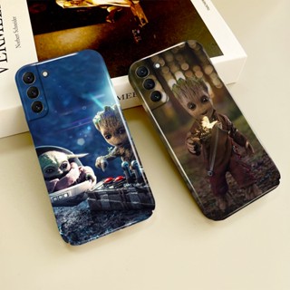 Baby Groot Baby Yoda Marvel เคสโทรศัพท์มือถือแบบแข็ง สําหรับ Samsung Galaxy S23 S22 S21 S20FE Note 10 9 Ultra Plus A73 A71 A53 A52 A51 A50 A13 A12 A03 S A02 S 5G